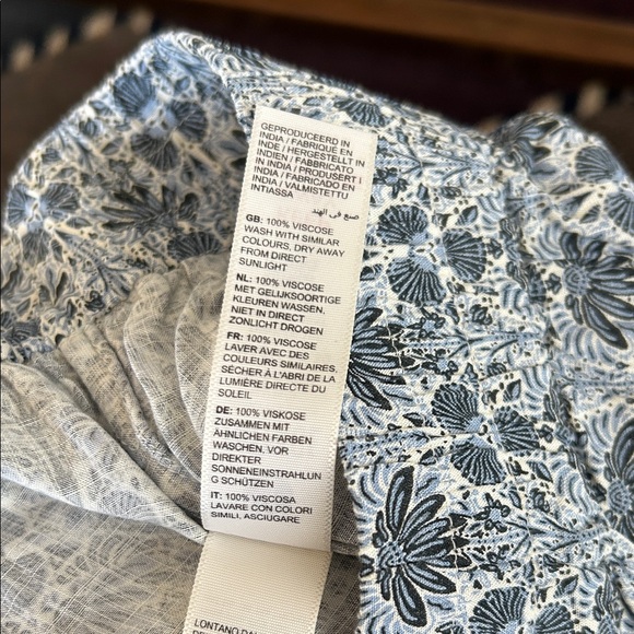 Fat Face Navy and White Floral Trousers/PJ’s 14 - Picture 14 of 15